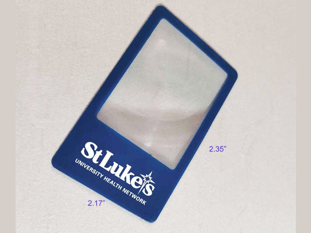 Credit Card Size Magnifier - SLUHN Branded (Qty: 25)