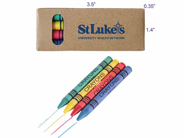 Box of 4 Crayons - SLUHN Branded (Qty: 25)