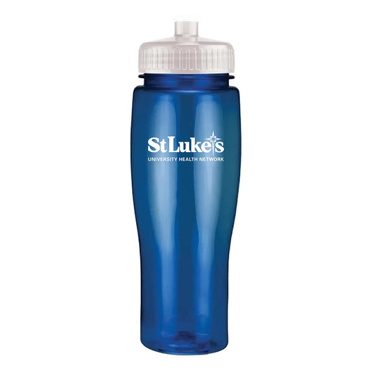 24 oz. Translucent Contour Bottle with Push Pull Lid (Qty: 10)