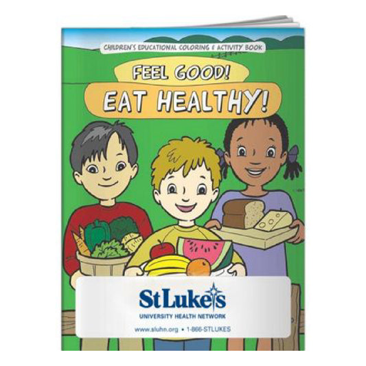 St Luke's Coloring Book - Feel Good! Eat Healthy! (Qty: 25)
