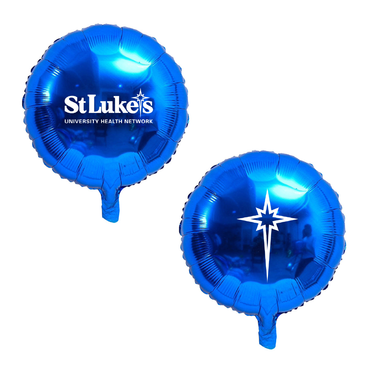 Circular Royal Blue Mylar Balloon with SLUHN & Star logos (Qty: 10)
